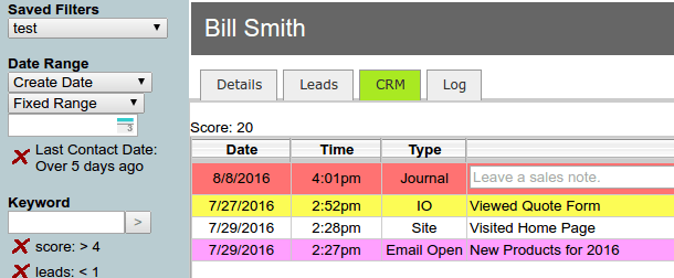 crm score IO Sales & CRM Tools