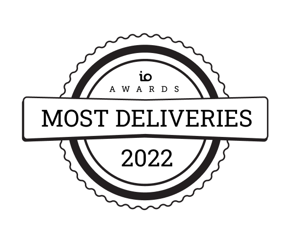 Most Deliveries IO Awards