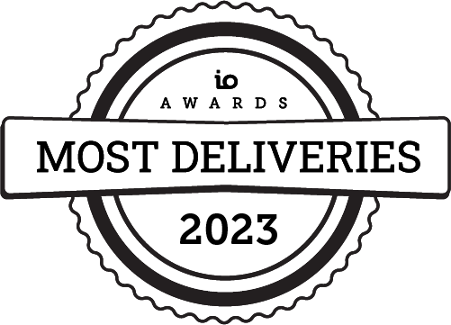 most deliveries 2023 IO Awards