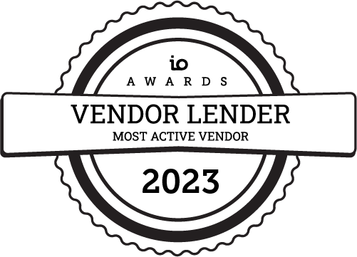 vendor lender 2023 IO Awards