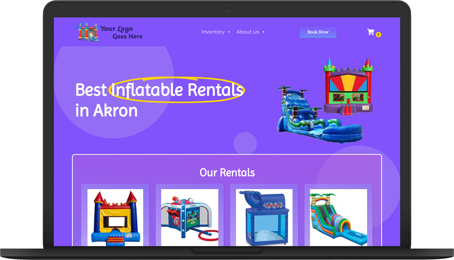 io purple laptop Website Themes