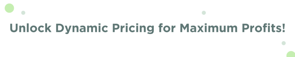 Unlock Dynamic Pricing for Maximum Profits Pricing Flexibility​