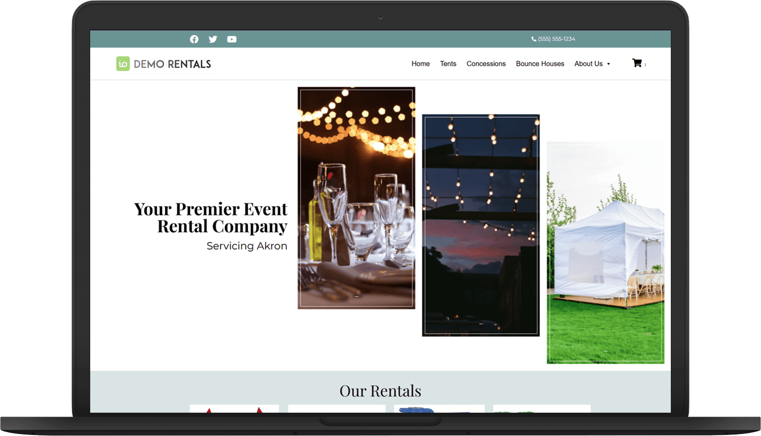 io upscale laptop Website Themes