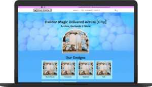io balloons laptop Websites