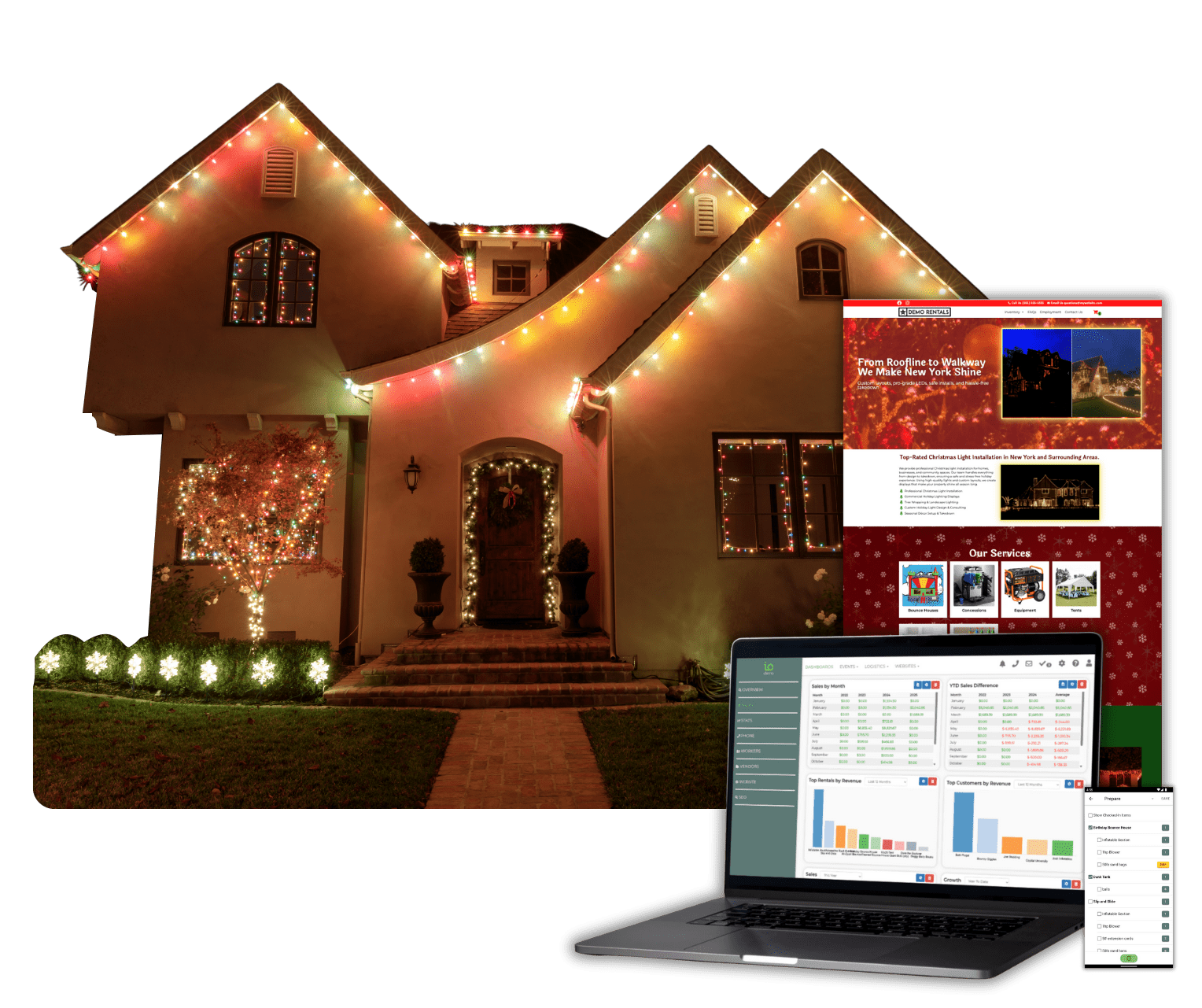Christmas Lights Website Template 1 Christmas Light Installation Software