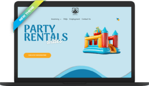 IO PartyFlow Laptop Websites