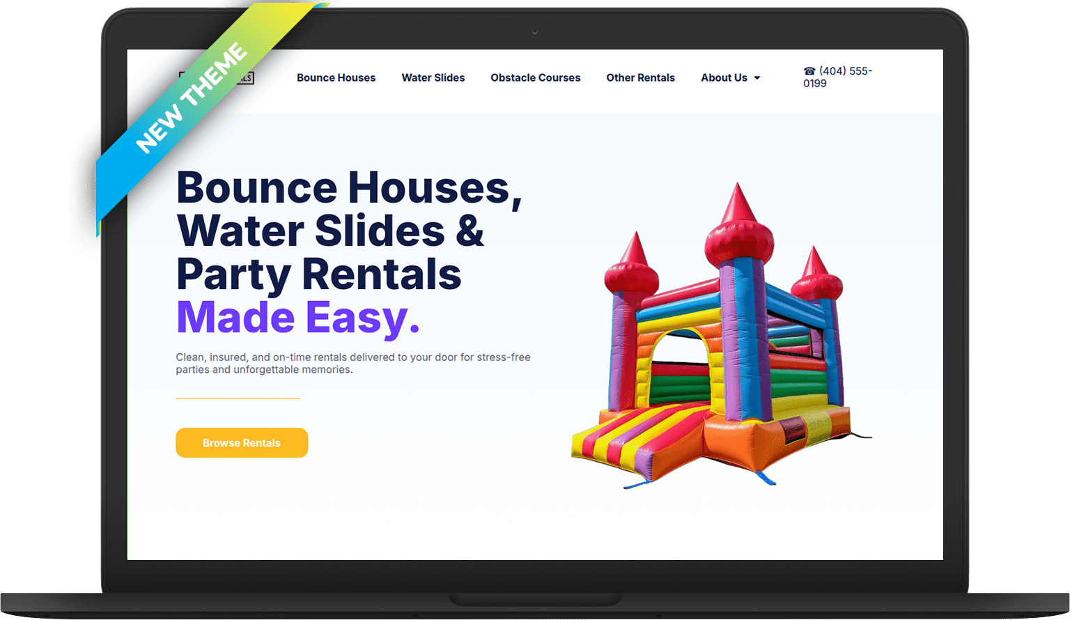 IO HappyParty Laptop Website Themes