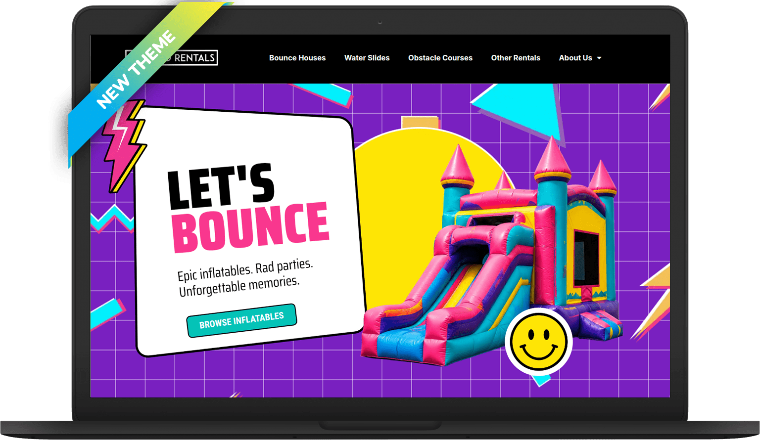 IO Totally90s Laptop Website Themes